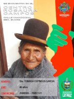 SRA. TOMASA ESPINOZA GARCIA DE 86 AÑOS EDAD