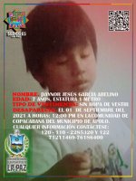 MENOR DESAPARECIDO