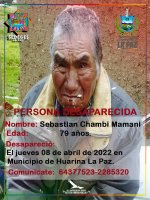 ADULTO MAYOR DESAPARECIDO