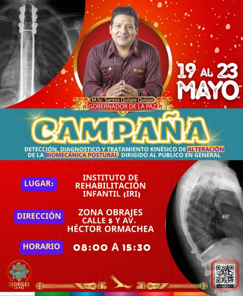 CAMPAÑA GRATUITA DETECCIÓN, DIAGNÓSTICO Y TRATAMIENTO KINÉSICO DE ALTERACIÓN DE LA BIOMECÁNICA POSTURA