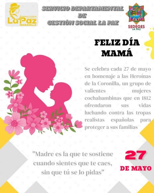 DIA DE LA MADRE _ 27 DE MAYO