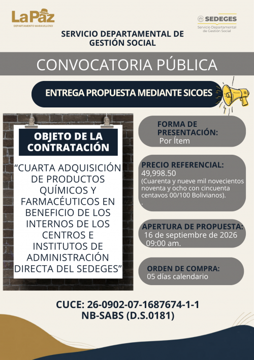 CONVOCATORIA PÚBLICA