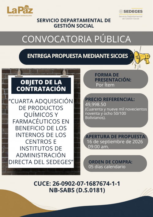 CONVOCATORIA PÚBLICA 