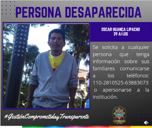 PERSONA DESAPARECIDA